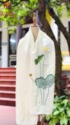 Khăn đũi tơ tằm thêu tay HANHSILK